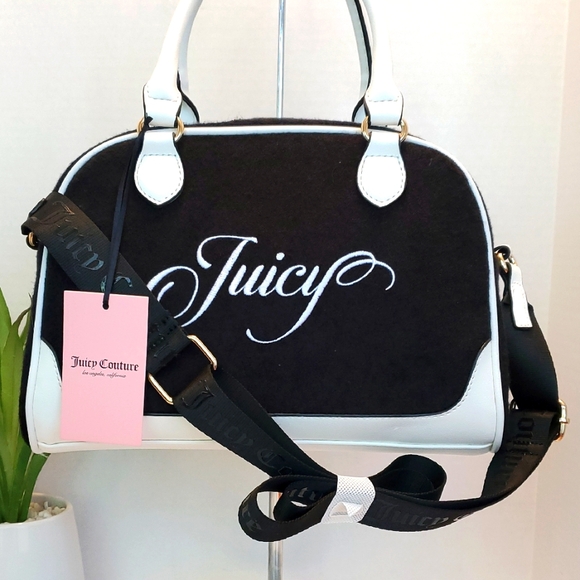 Juicy Couture Handbags - Juicy Couture Black and White Satchel
